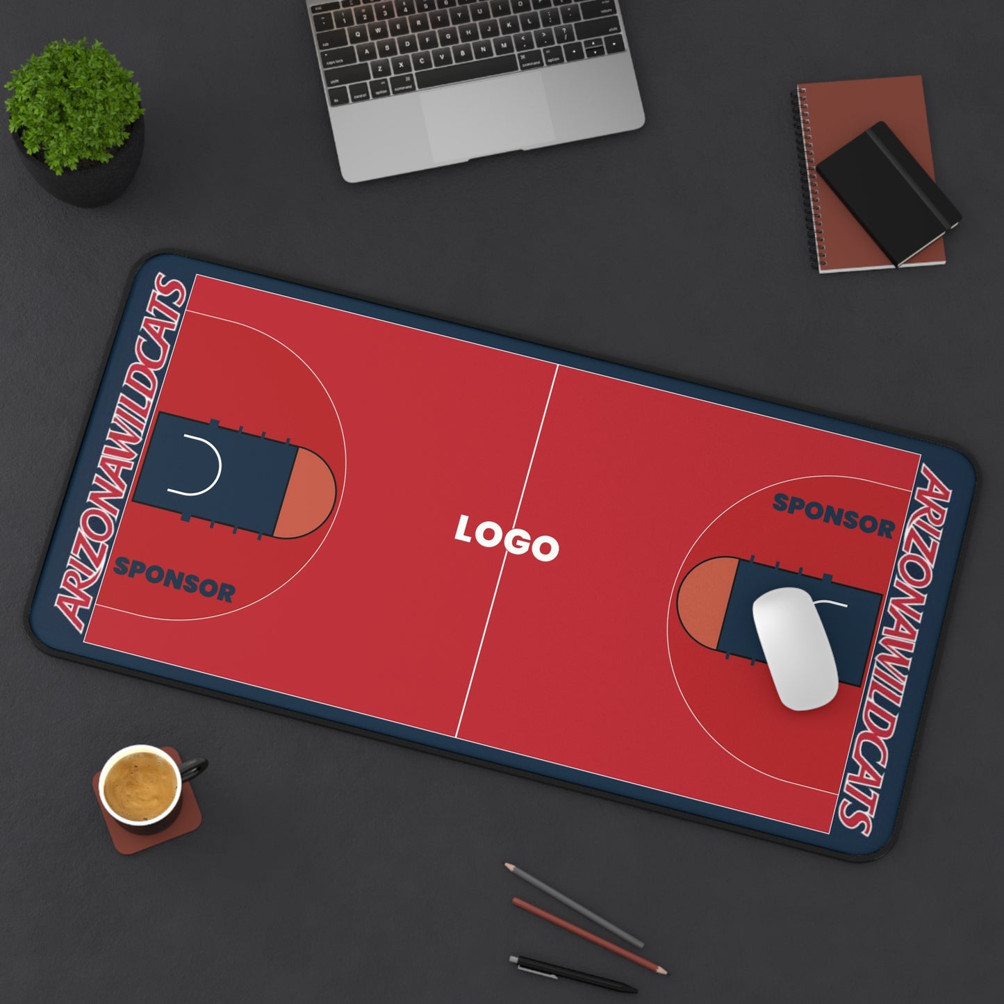 Custom Team Basketball Court Deskmat