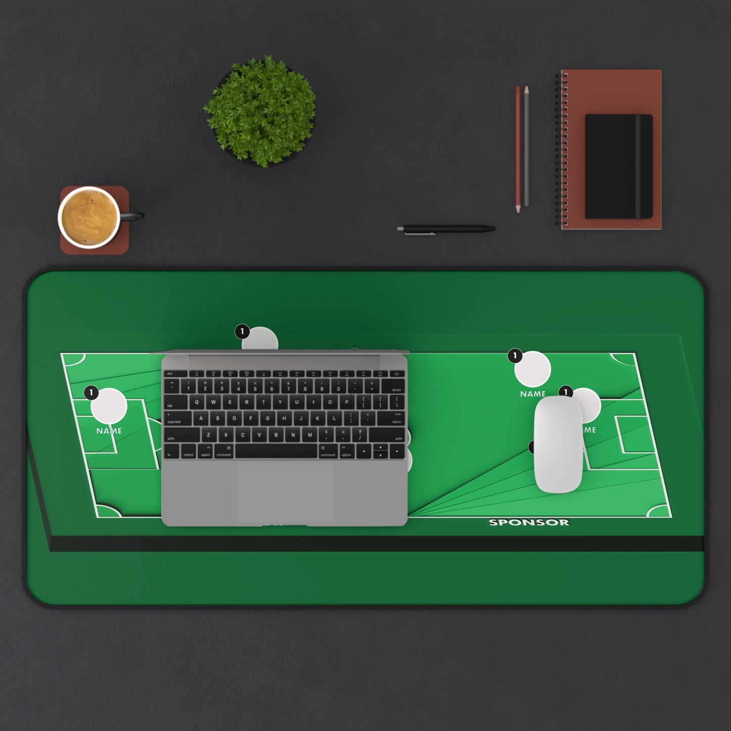 Custom 3D Soccer Field Deskmat