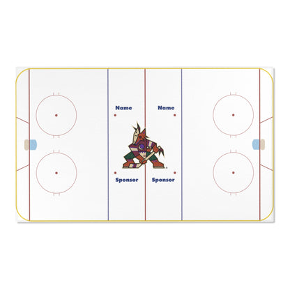 Custom Ice Hockey Floor Rug