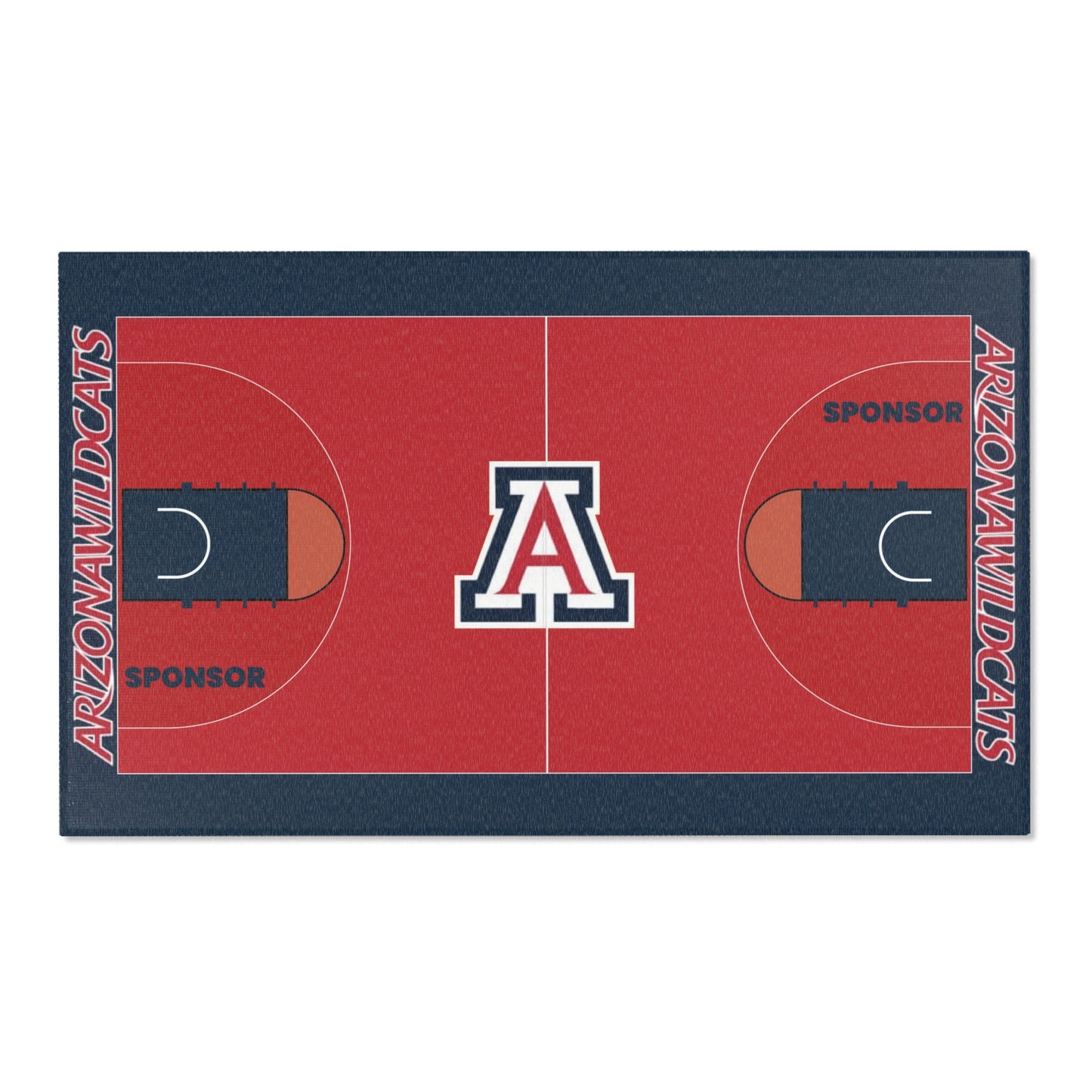 Custom Team Basketball Court Floor Rug